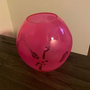 Knubbig Large Table Lamp - Pink Floral Design